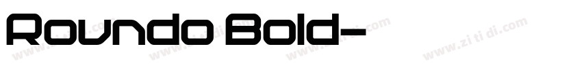 Roundo Bold字体转换